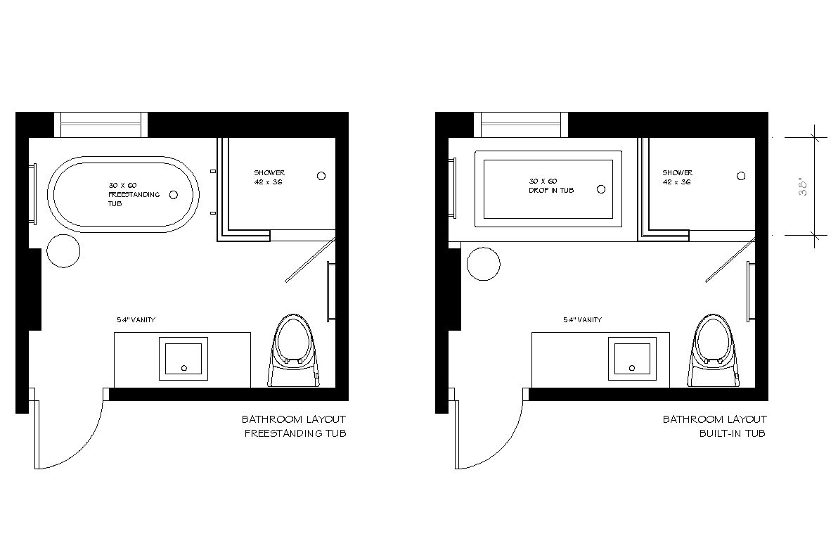 Small Master Bathroom Floor Plans
 Here are Some Free Bathroom Floor Plans to Give You Ideas