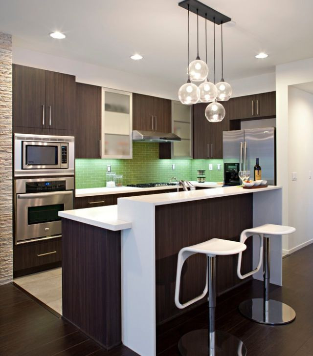 Small Open Kitchen Design
Open kitchen design for small apartment