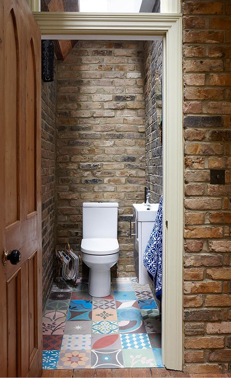 Small Rustic Bathroom
 Semi Detached London Terrace House Gets a Bright Modern