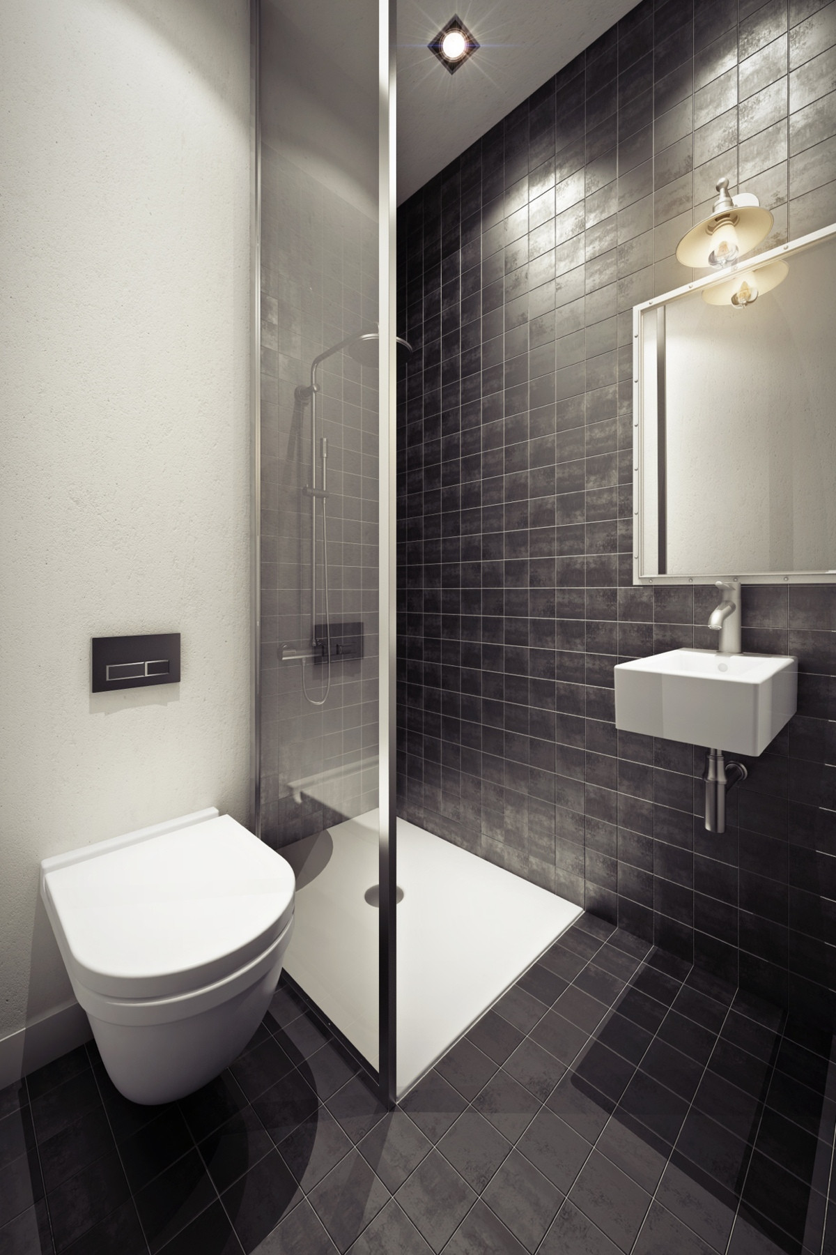 Small Square Bathroom
 3 Beautiful Homes Under 500 Square Feet