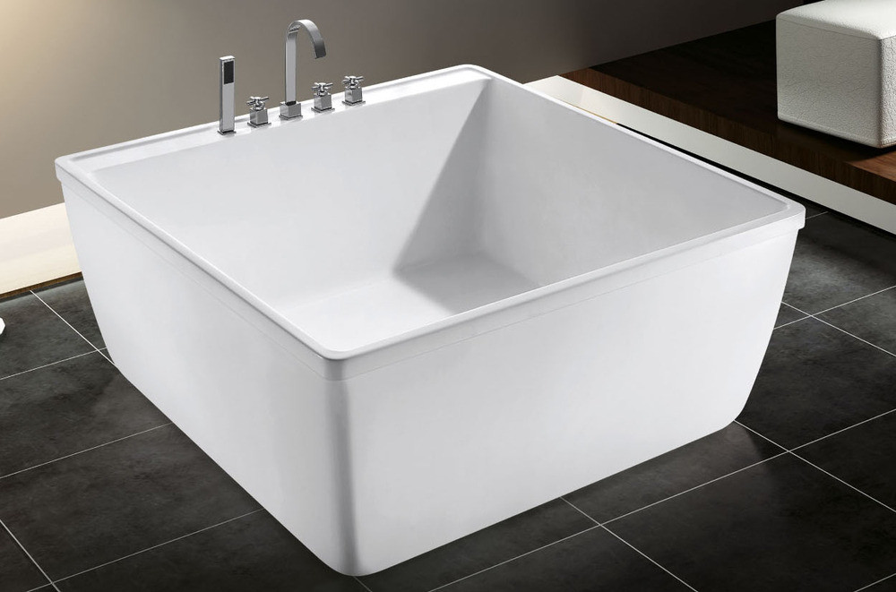 Small Square Bathroom
 Korea Small Size Square Bath Tub Portable Acrylic