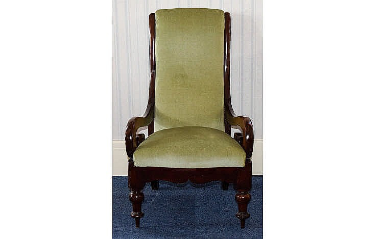 Small Upholstered Chair For Bedroom
 Mahogany Bedroom Chair Small low chair upholstered in sage