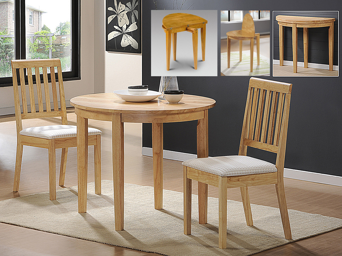 Small Wooden Kitchen Tables
 pact Dining Space Arrangement with Drop Leaf Dining