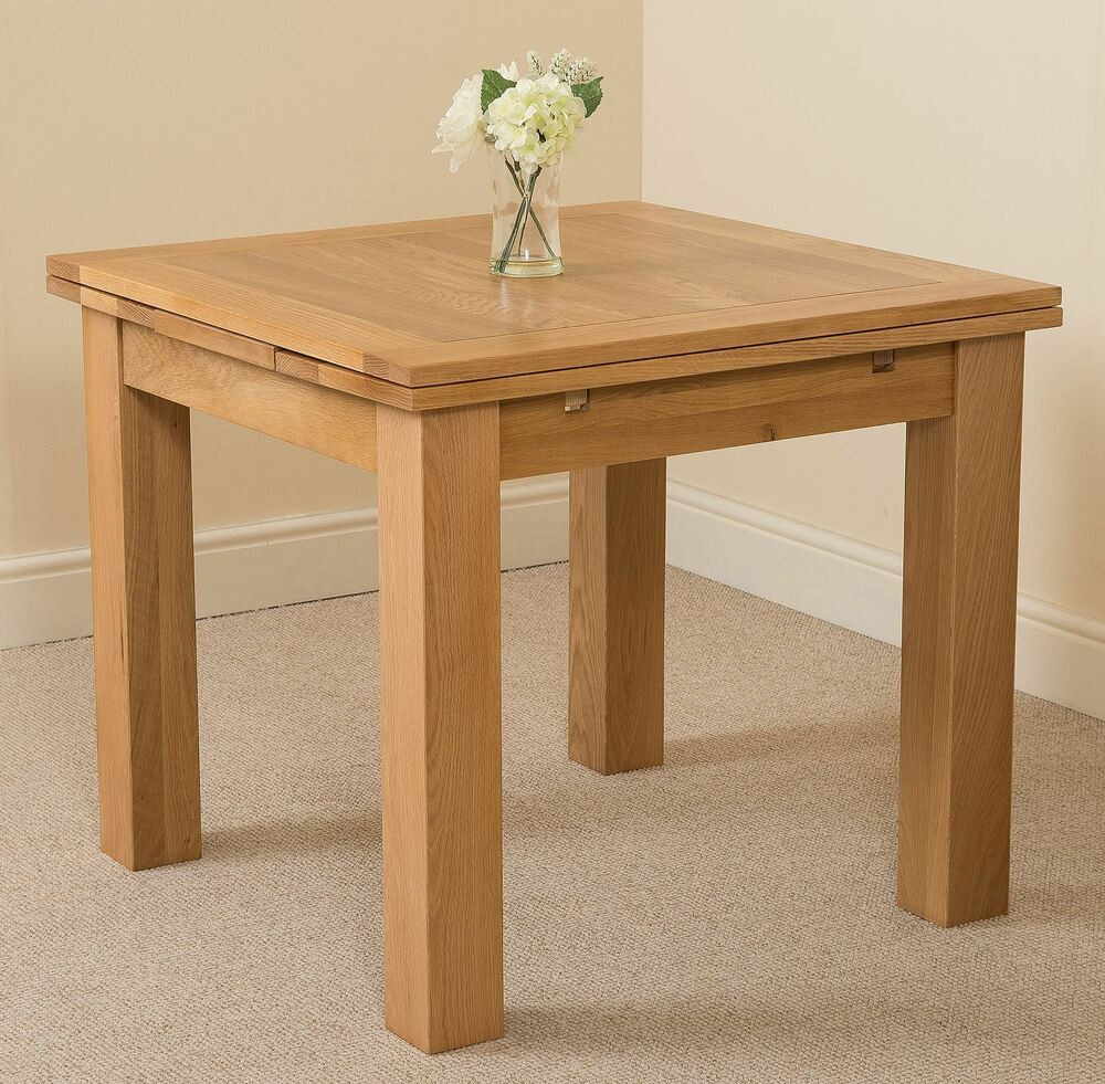 Small Wooden Kitchen Tables
 Richmond Solid Oak Wood Small 90 150cm Extending Dining
