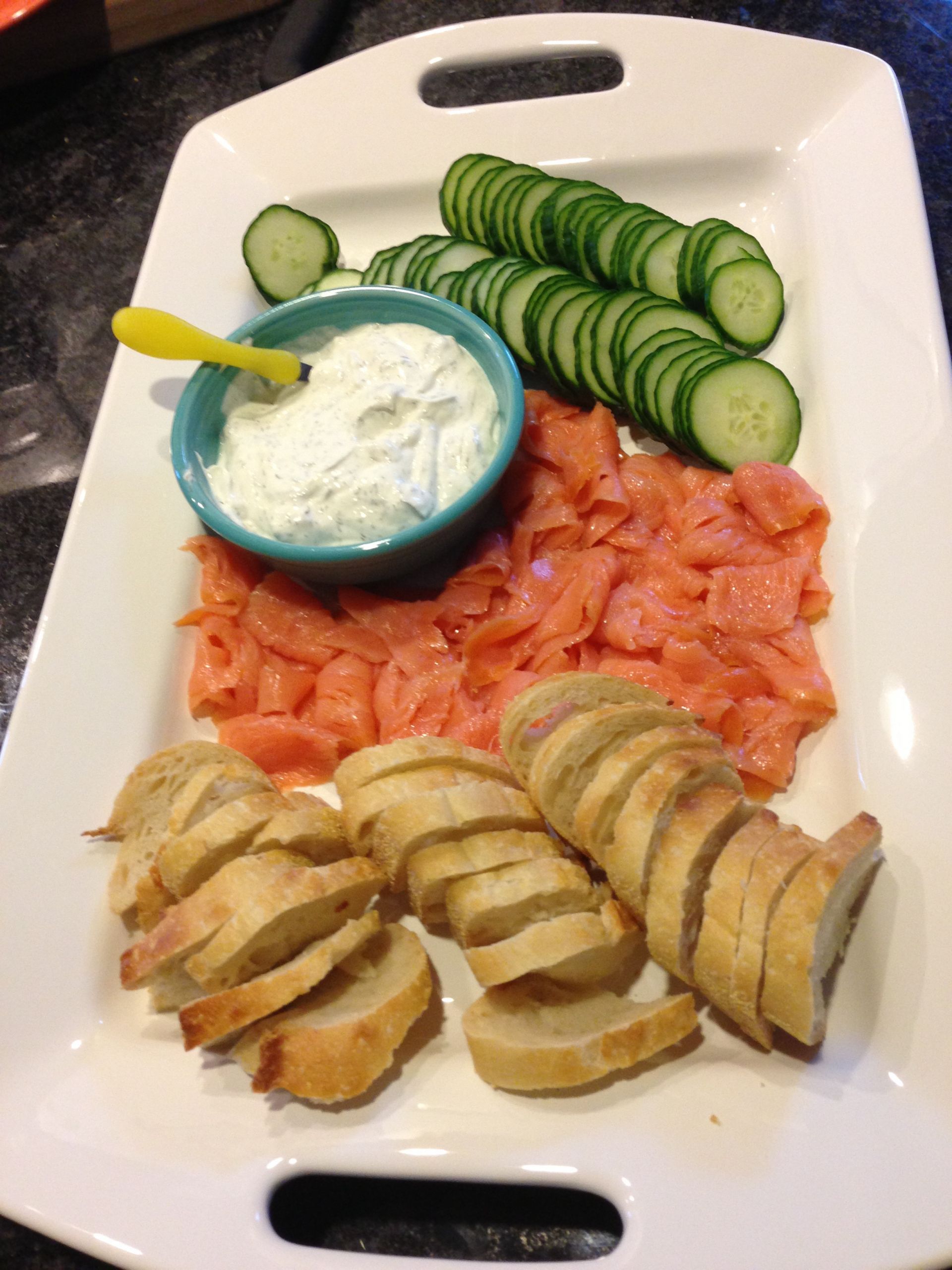 Smoked Salmon Appetizer Platter
 Smoked Salmon – Cucumber Appetizer