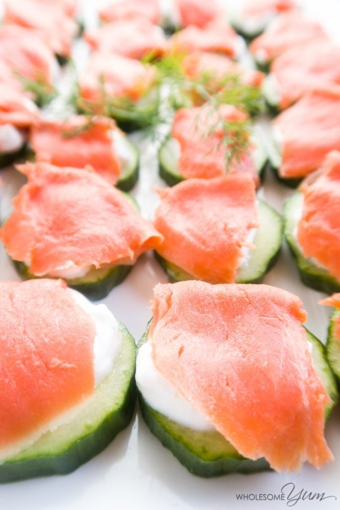 Smoked Salmon Appetizer Platter
 Smoked Salmon Platter Cucumber Bites Low Carb Gluten free