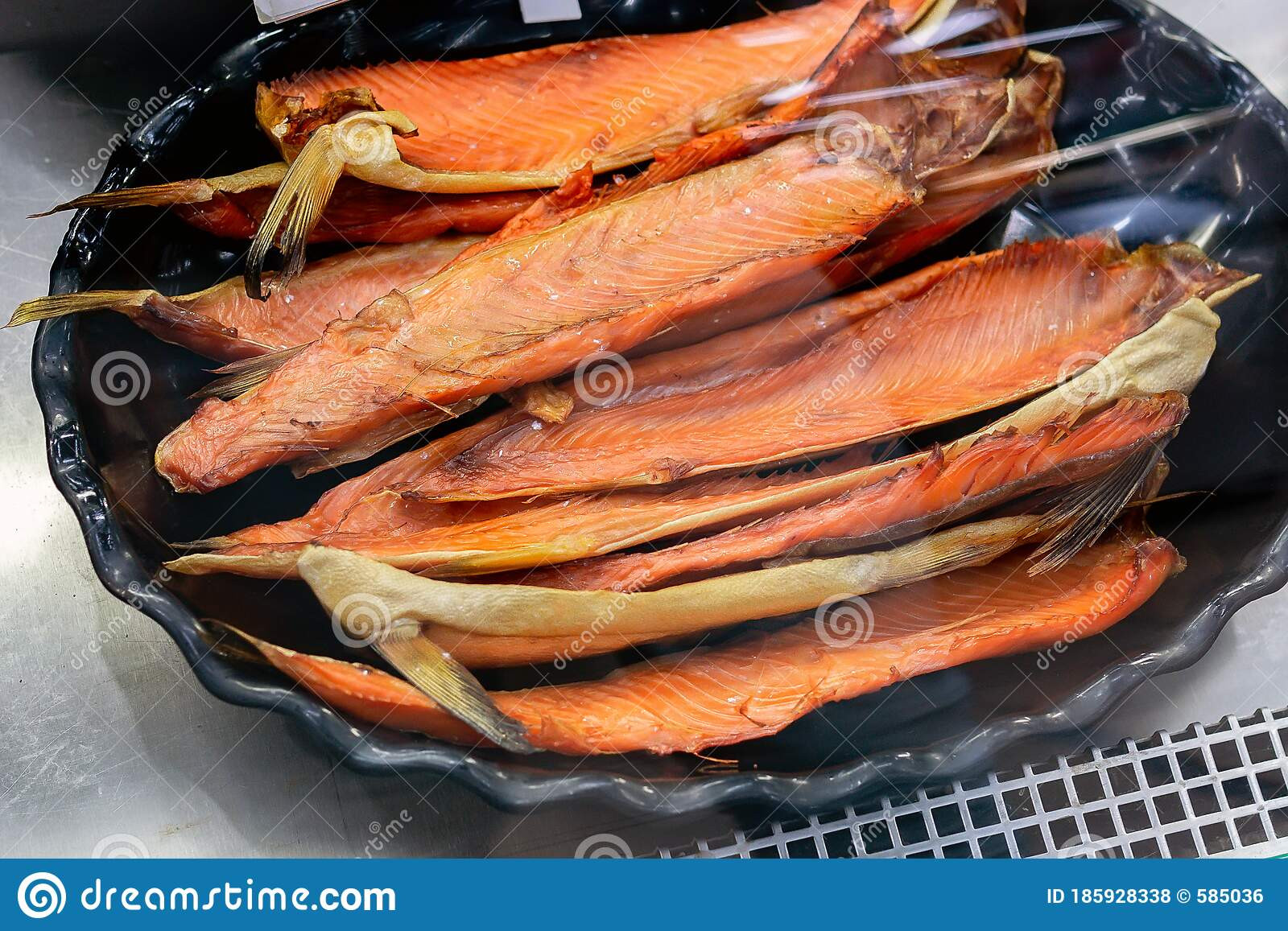 Smoked Salmon For Sale
 Smoked Salmon Fish The Market Shelves Fish For Sale In