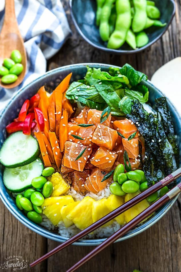 Smoked Salmon Poke Bowl
 Salmon Poke Bowl