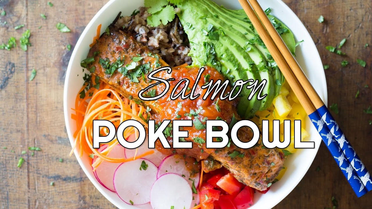 Smoked Salmon Poke Bowl
 Cooked Salmon Poke Bowl Green Healthy Cooking