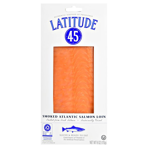 Smoked Salmon Walmart
 Latitude 45 Smoked Atlantic Salmon Loin 6oz Walmart