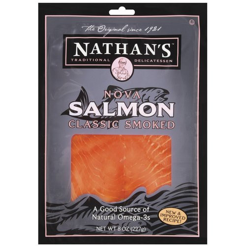 Smoked Salmon Walmart
 Nathan s Classic Smoked Nova Salmon 8 oz Walmart