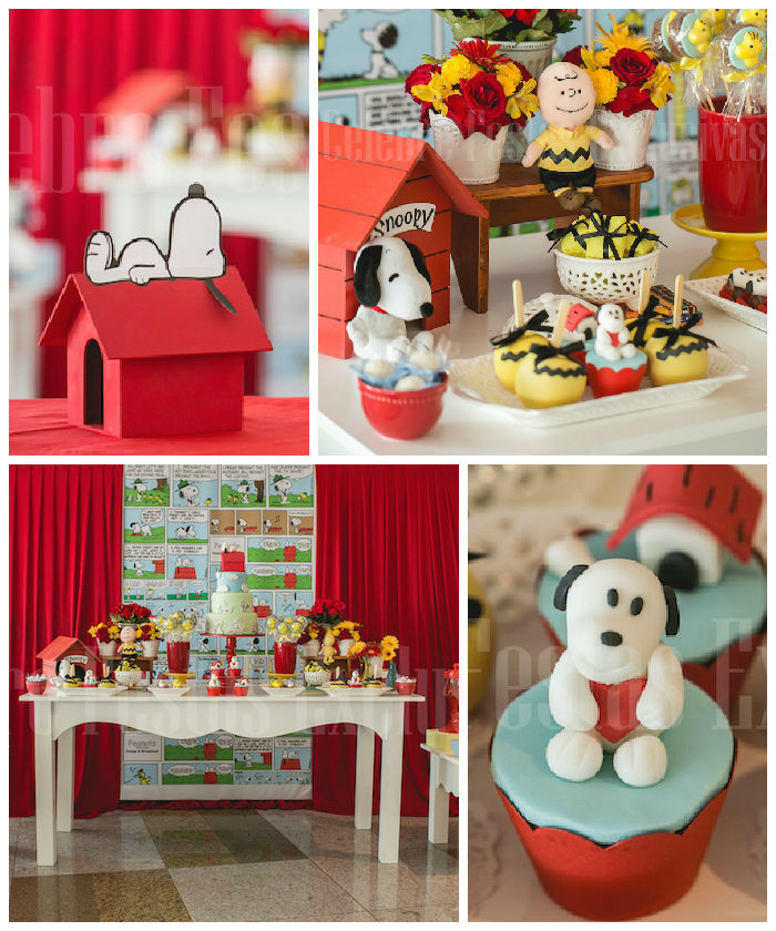 Snoopy Birthday Decorations
 Kara s Party Ideas Snoopy Themed Birthday Party