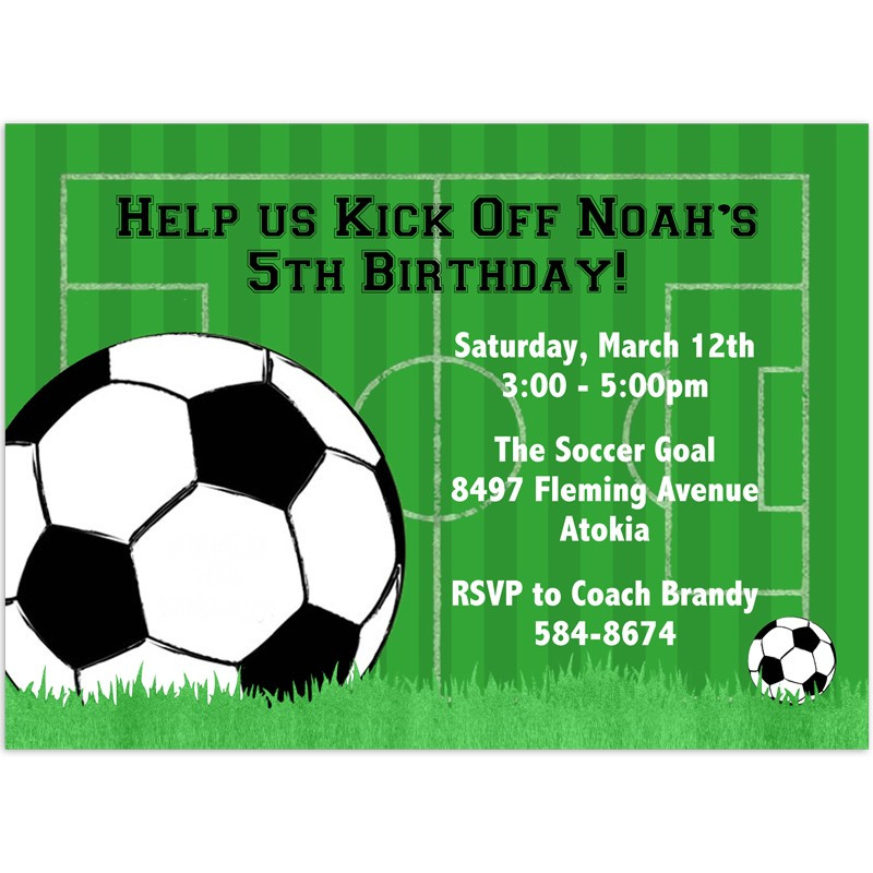 Soccer Birthday Party Invitations
 Soccer Invitations Birthday Party Invitation Printed Party