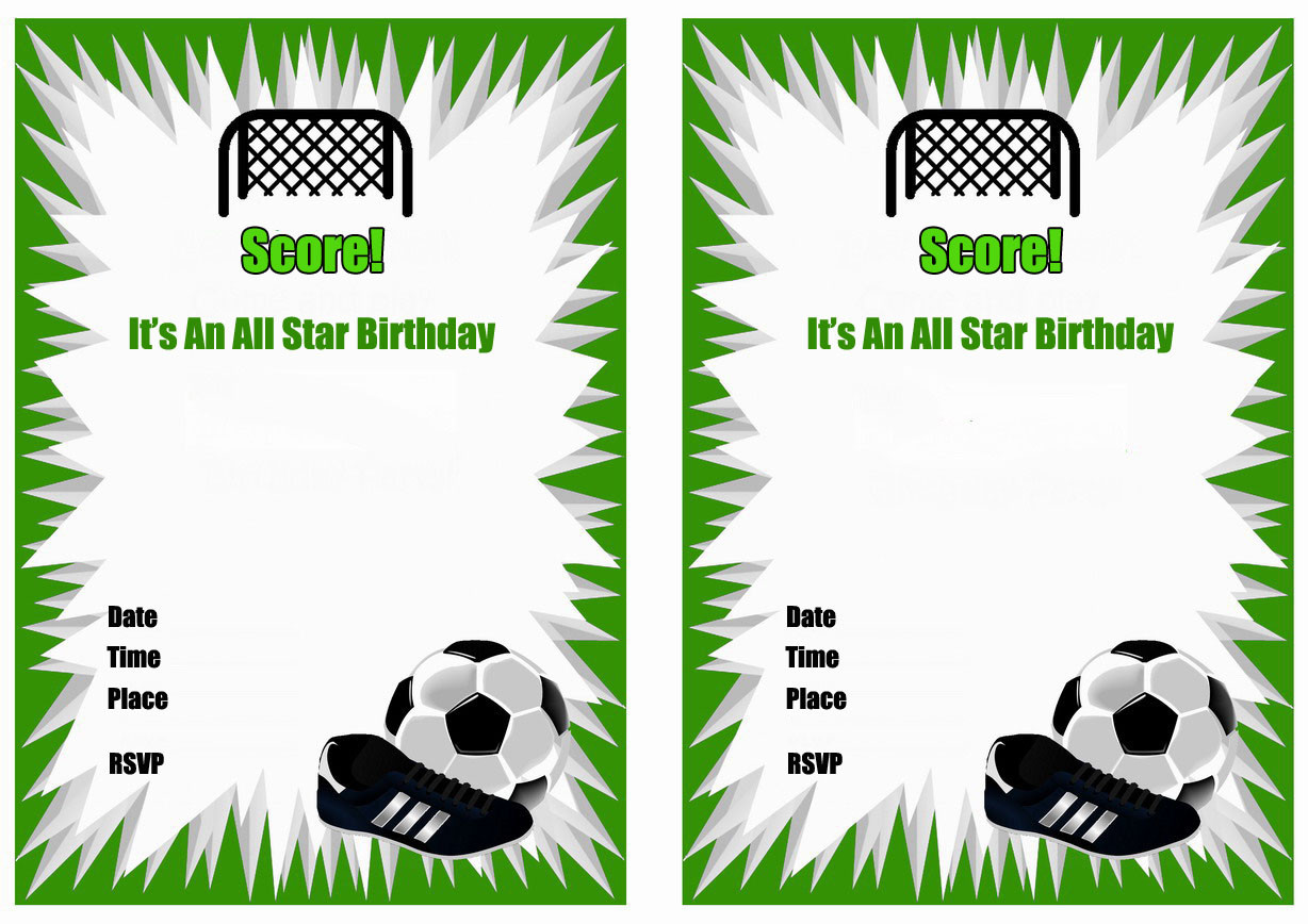 Soccer Birthday Party Invitations
 Soccer Birthday Invitations – Birthday Printable