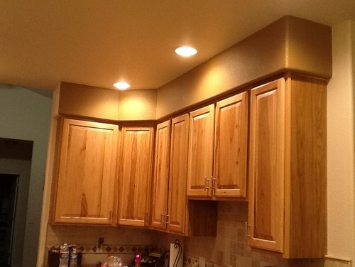 Soffit Above Kitchen Cabinets
 Need help with ugly soffit above kitchen cabinets