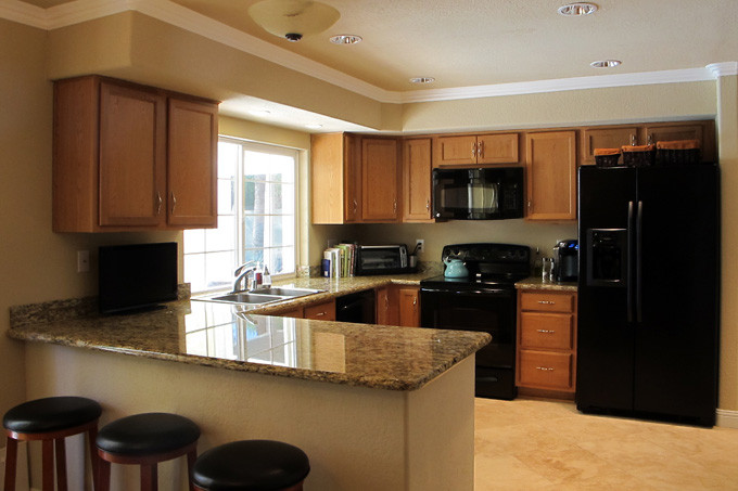 Soffit Above Kitchen Cabinets
 Love Sweat and Tears Kitchen Remodel Before and Soffit