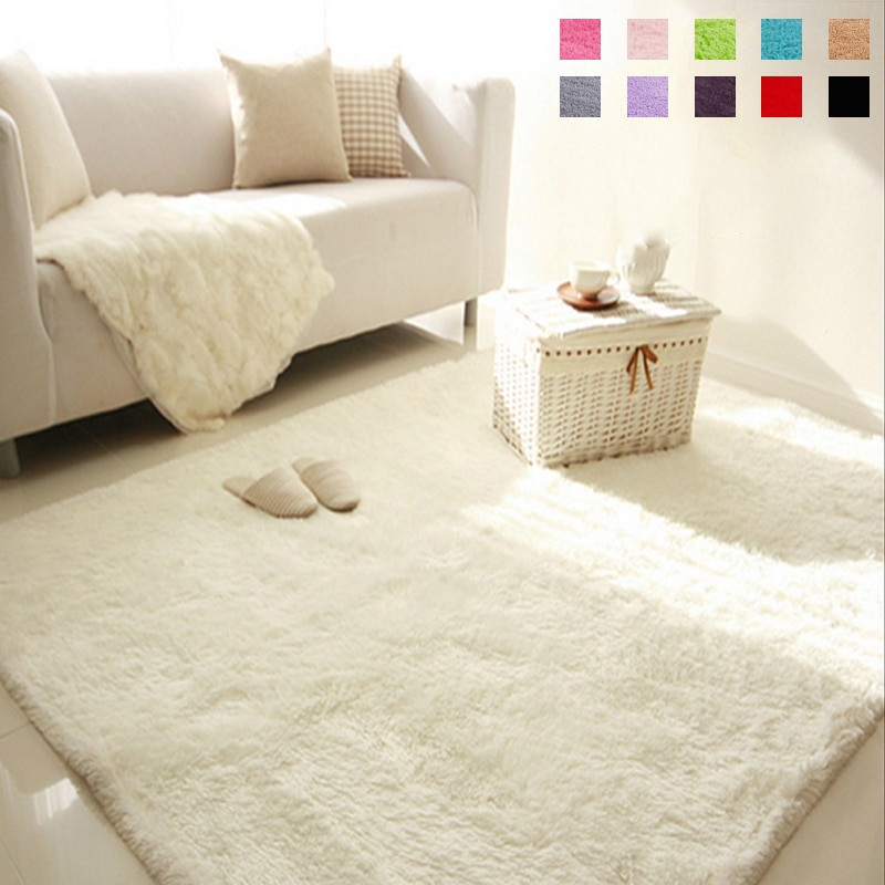 Soft Rugs For Living Room
 Soft Fluffy Shaggy Rectangle Carpet Floor Mat Living Room