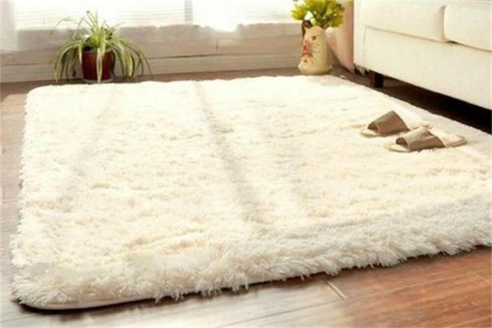 Soft Rugs For Living Room
 Beige Soft Fluffy Rugs Anti Skid Shaggy Rug Living Room