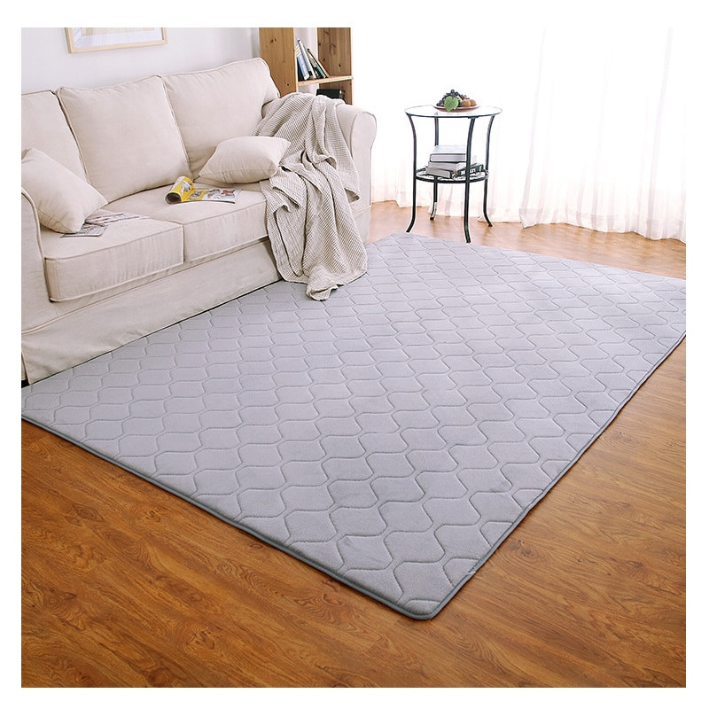 Soft Rugs For Living Room
 Modern Area Rug For Living Room Solid Polyester Carpet