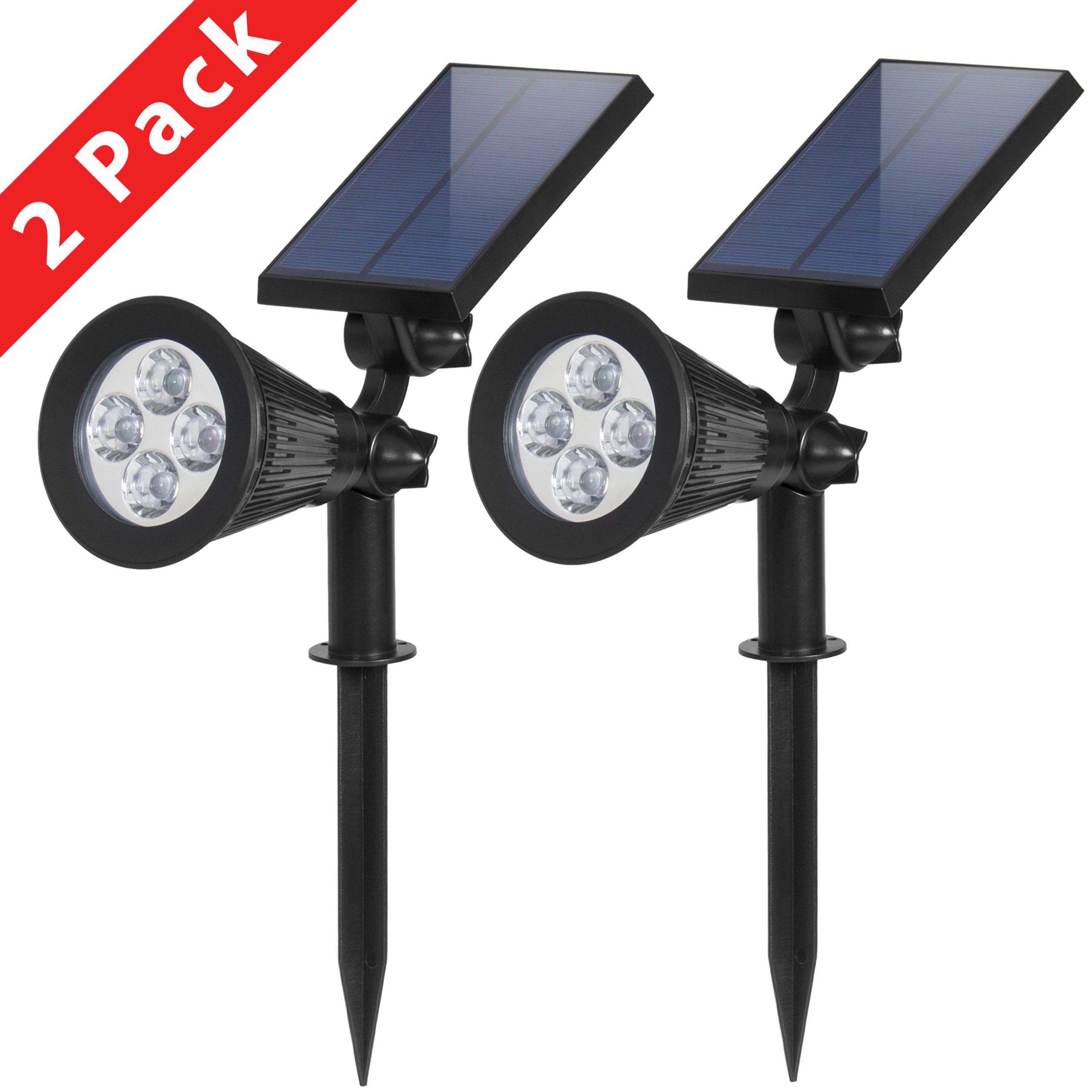 Solar Backyard Lights
 BCP Pack of 2 Solar Lights Spotlight Outdoor Landscape