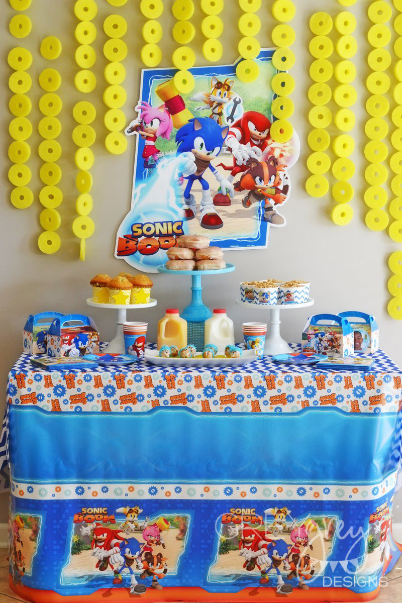 Sonic The Hedgehog Birthday Party Supplies
 GreyGrey Designs My Parties Sonic the Hedgehog Birthday