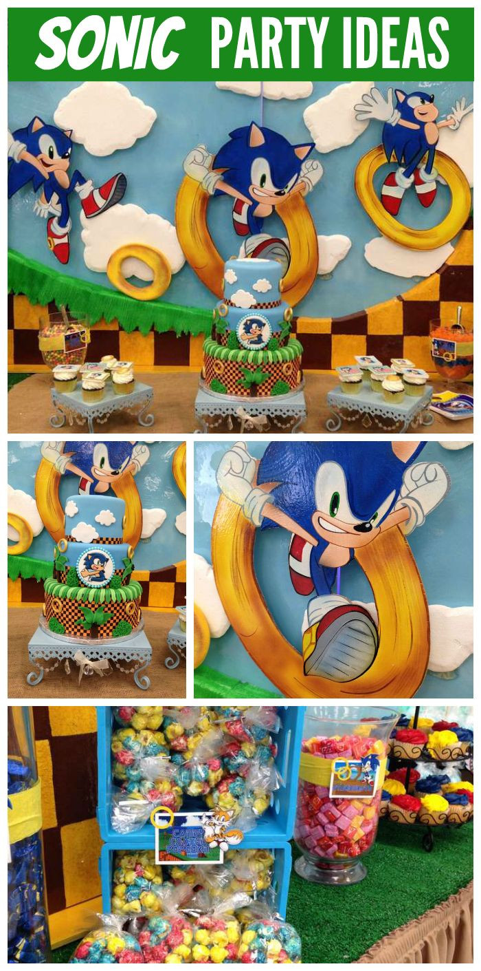 Sonic The Hedgehog Birthday Party Supplies
 A Sonic the Hedgehog boy birthday party with fantastic