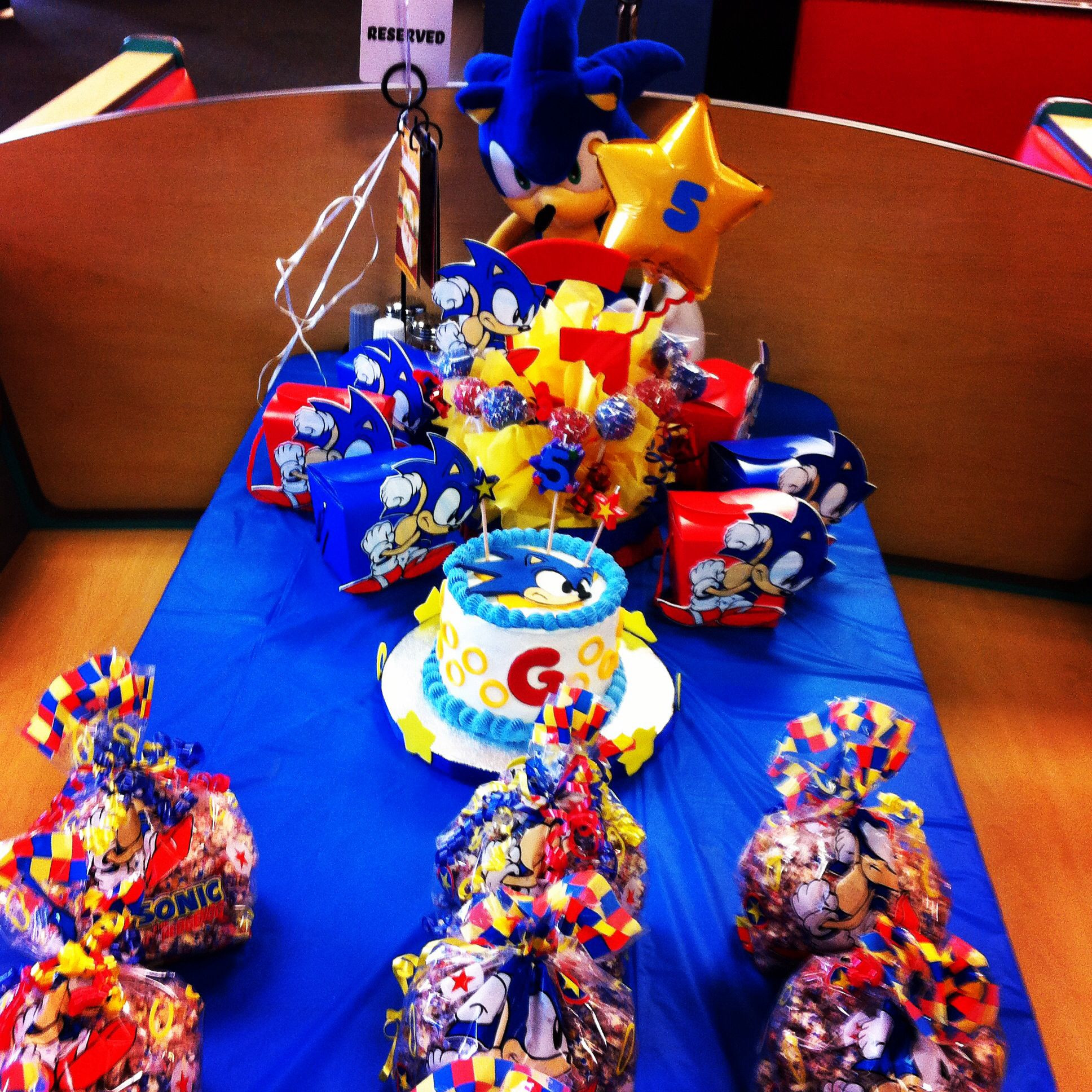 Sonic The Hedgehog Birthday Party Supplies
 Sonic the hedgehog party My creations