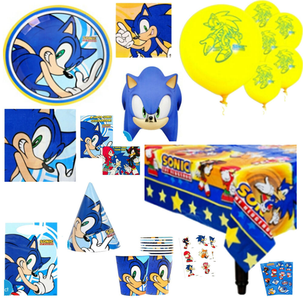 Sonic The Hedgehog Birthday Party Supplies
 SONIC the HEDGEHOG Birthday PARTY Supplies Create Your