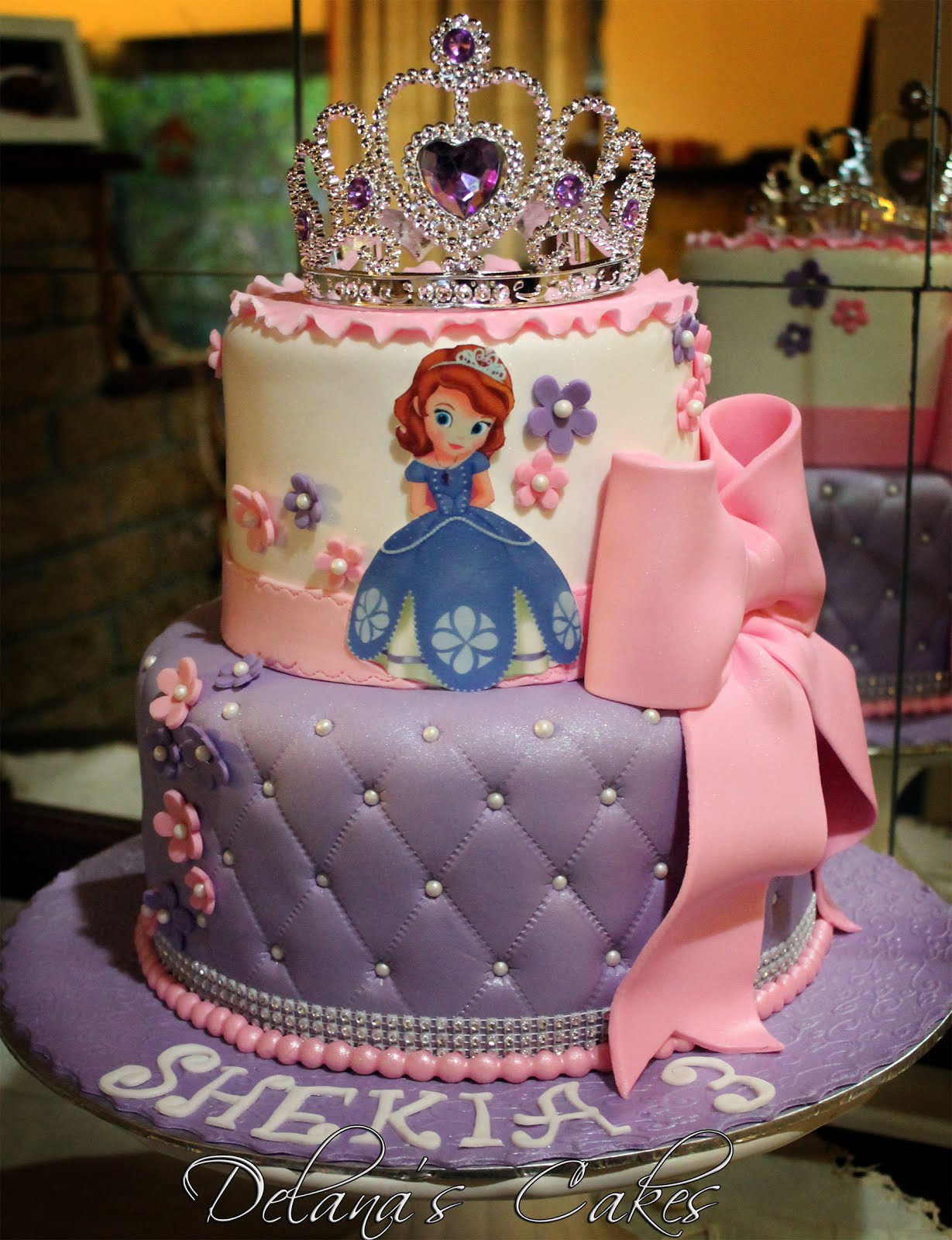 Sophia Birthday Cake
 Delana s Cakes Sofia the first Cake