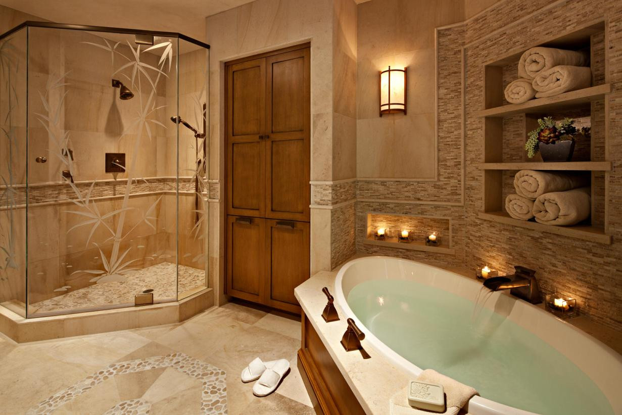 Spa Bathroom Design
 26 Spa Inspired Bathroom Decorating Ideas