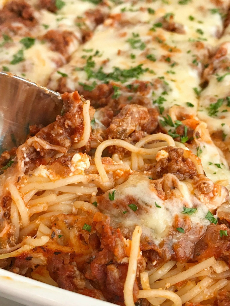 Spaghetti Bake Casserole
 Baked Spaghetti Casserole To her as Family