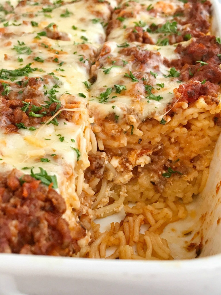 Spaghetti Bake Casserole
 Baked Spaghetti Casserole To her as Family