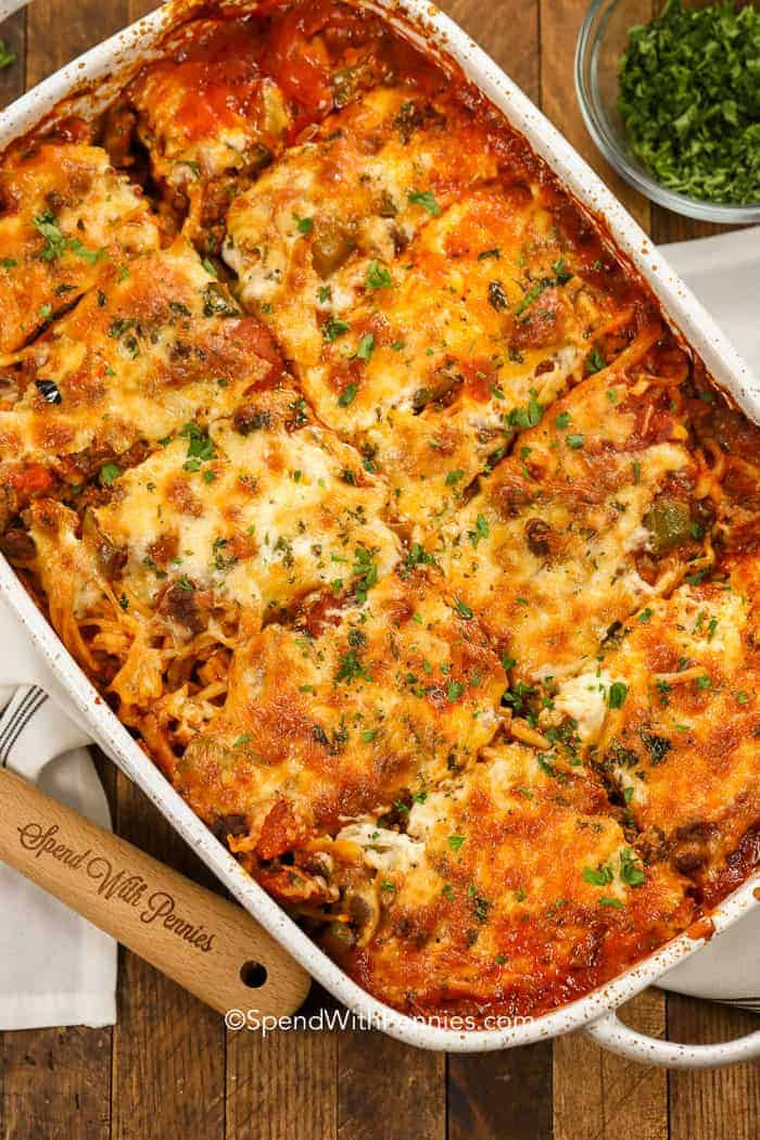 Spaghetti Bake Casserole
 Baked Spaghetti Casserole Easy To Make Spend With Pennies