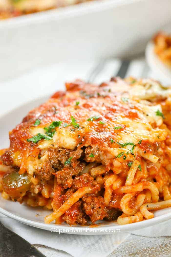 Spaghetti Bake Casserole
 Baked Spaghetti Casserole Easy To Make Spend With Pennies