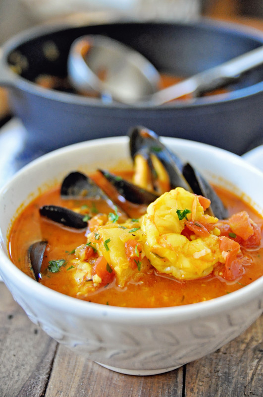 Spanish Seafood Stew
 e Pot Spicy Spanish Seafood Stew Recipe Spain on a Fork