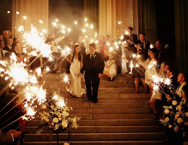 Sparkler Wedding Exit
 Go Out With A Bang Coordinating Sparkler Exits