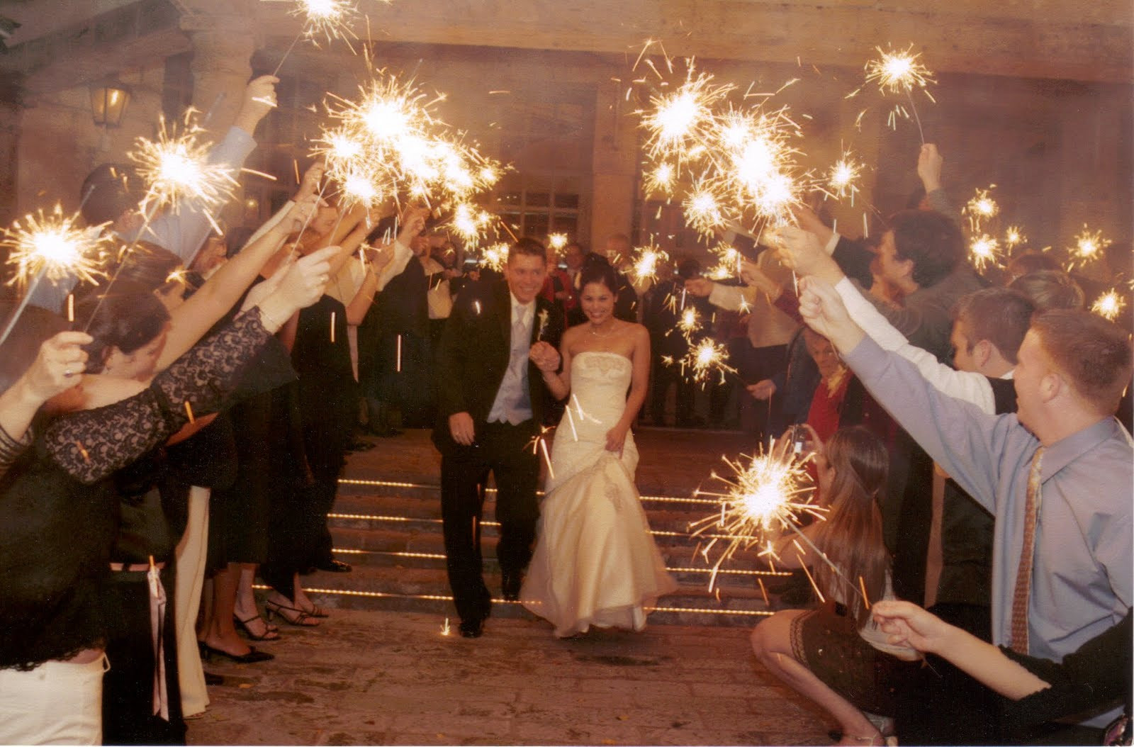 Sparkler Wedding Exit
 Wedding sparklers Lighting up the party