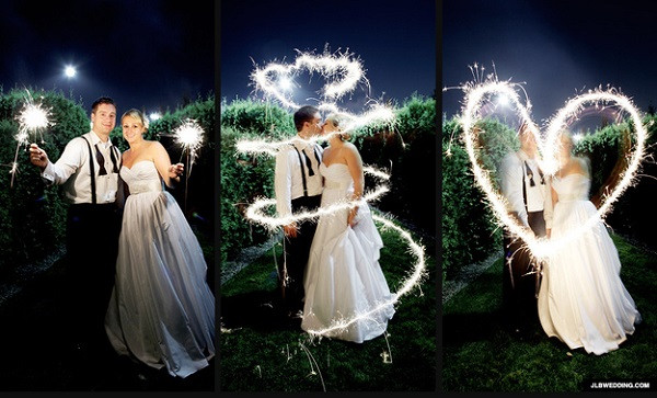 Sparkler Wedding Photos
 Ignite Your Night With Sparklers At Your Wedding