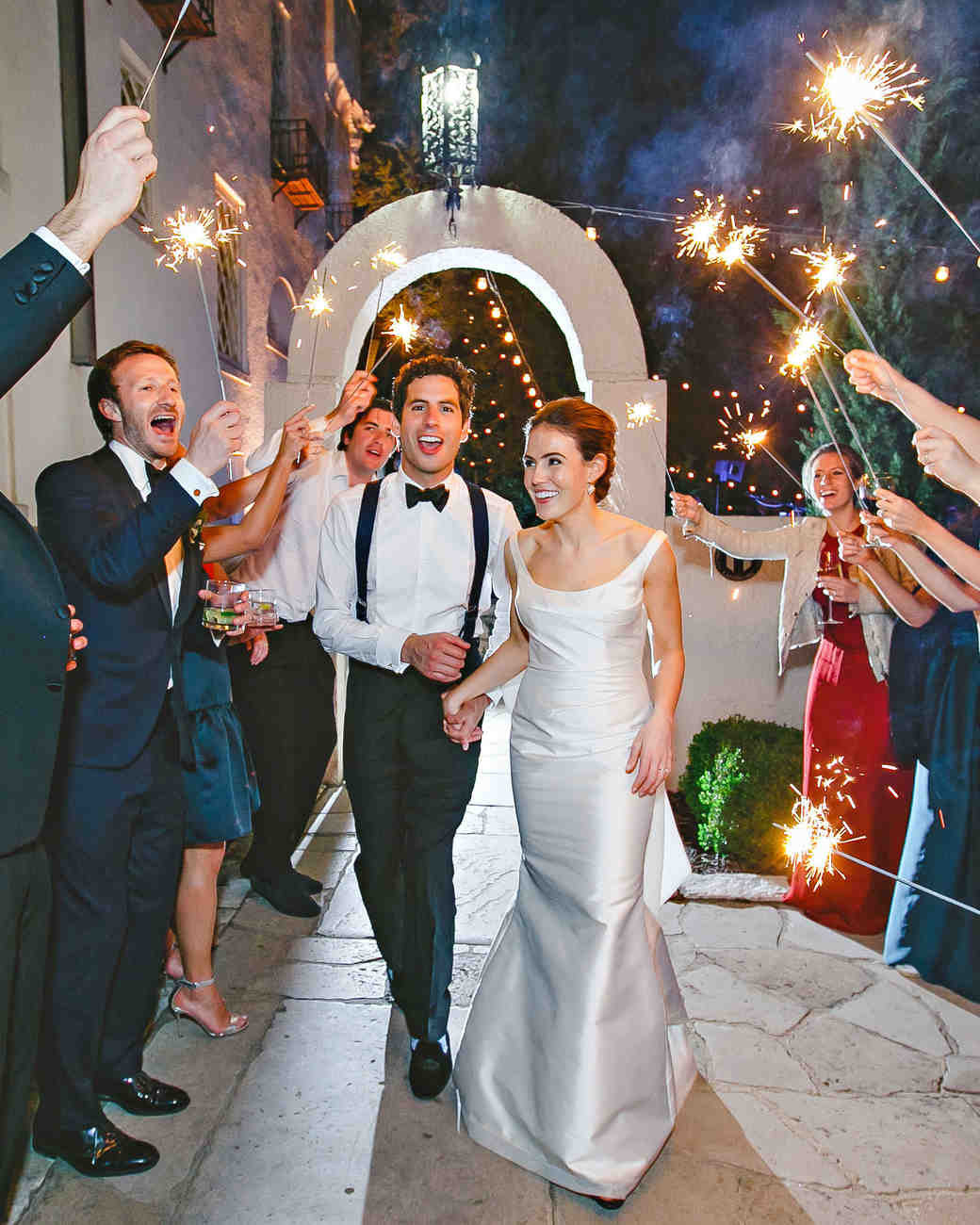 Sparklers At A Wedding
 Amazing Fireworks and Sparklers from Real Weddings