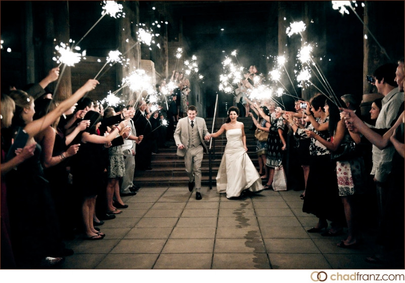 Sparklers At A Wedding
 Gallery