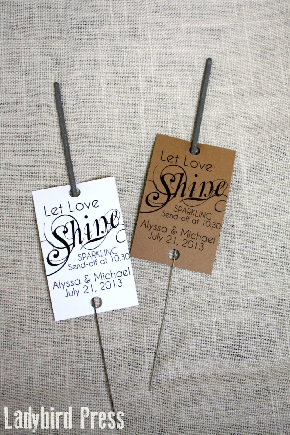 Sparklers Wedding Favors
 Sparkler Tags Personalized Printable Wedding Favor Sparkler