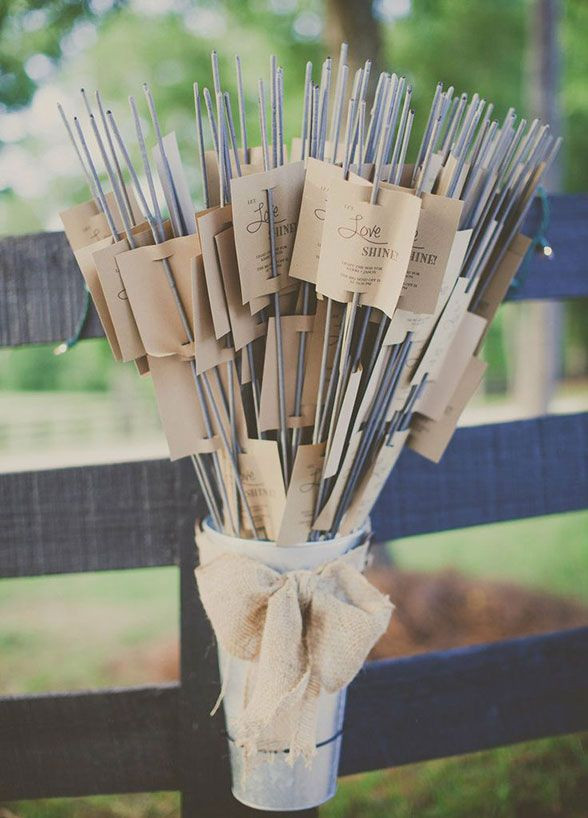 Sparklers Wedding Favors
 DIY 10 Ways to Package Wedding Favors American Wedding