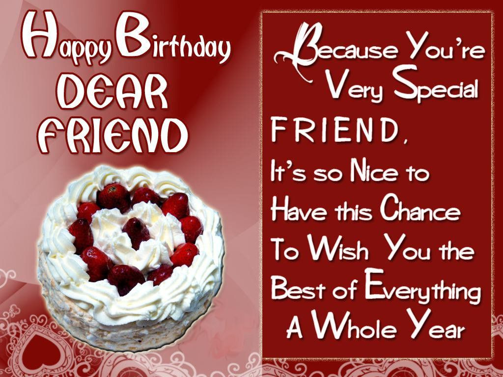 Special Friend Birthday Wishes
 greeting birthday wishes for a special friend This Blog