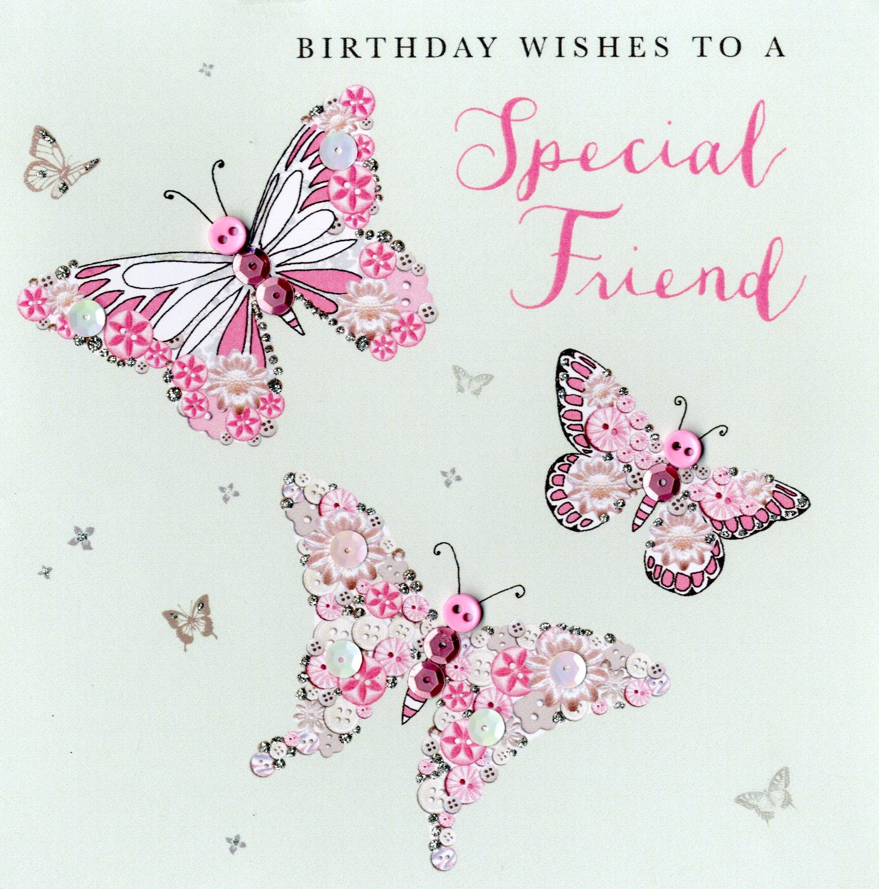 Special Friend Birthday Wishes
 Special Friend Birthday Buttoned Up Greeting Card