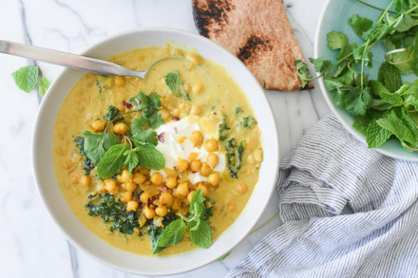 Spiced Chickpea Stew With Coconut And Turmeric
 Spiced Chickpea Stew with Coconut and Turmeric