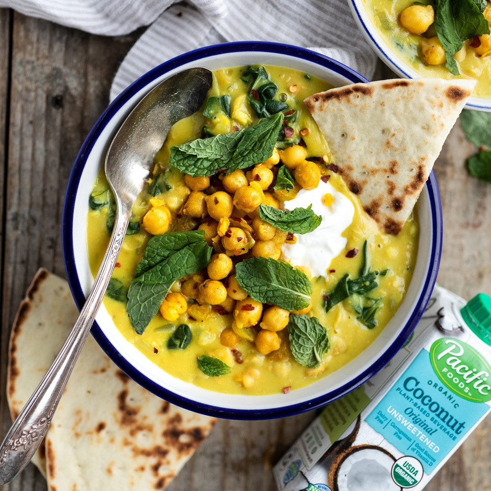 Spiced Chickpea Stew With Coconut And Turmeric
 Spiced Chickpea Stew with Coconut and Turmeric Recipe