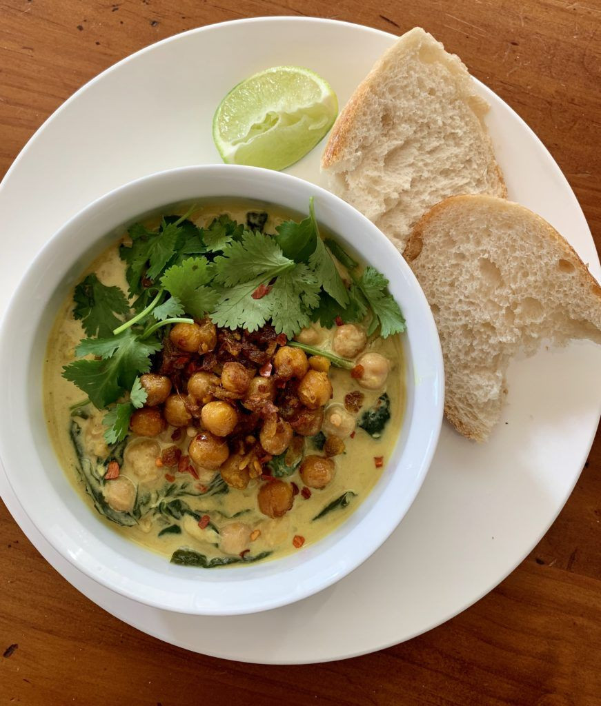 Spiced Chickpea Stew With Coconut And Turmeric
 Spiced Chickpea Stew with Coconut and Turmeric