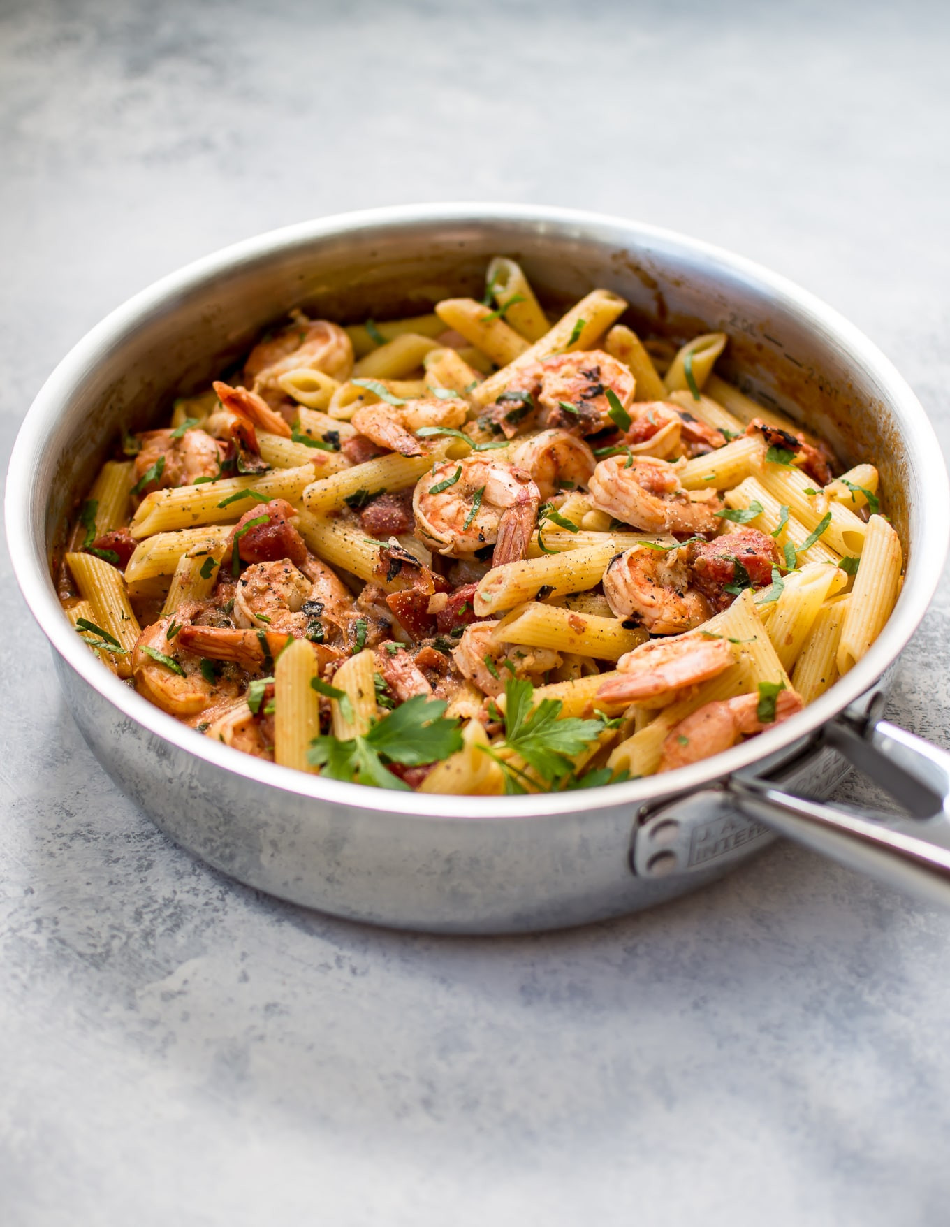 Spicy Shrimp Pasta With Red Sauce
 Spicy Shrimp Pasta with a Roasted Tomato Sauce • Salt