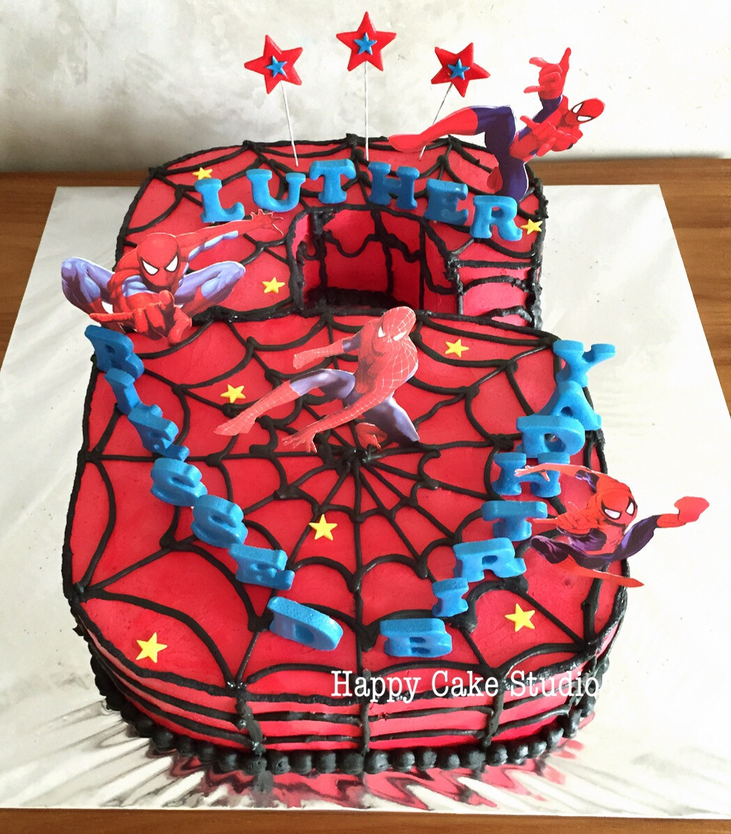 Spider Man Birthday Cakes
 No 6 Spiderman Cake for Luther’s Birthday