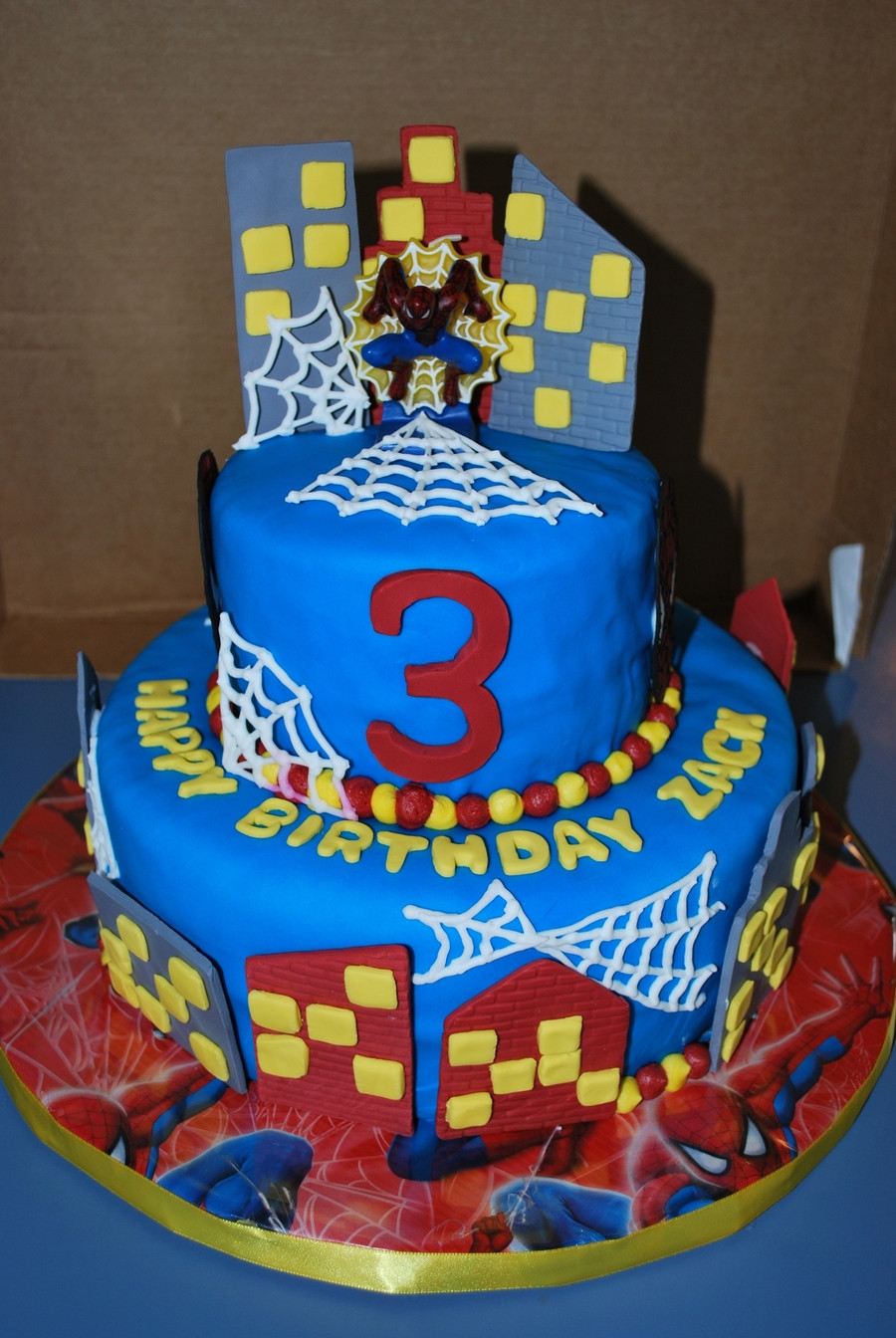Spider Man Birthday Cakes
 Spiderman 3Rd Birthday Cake CakeCentral